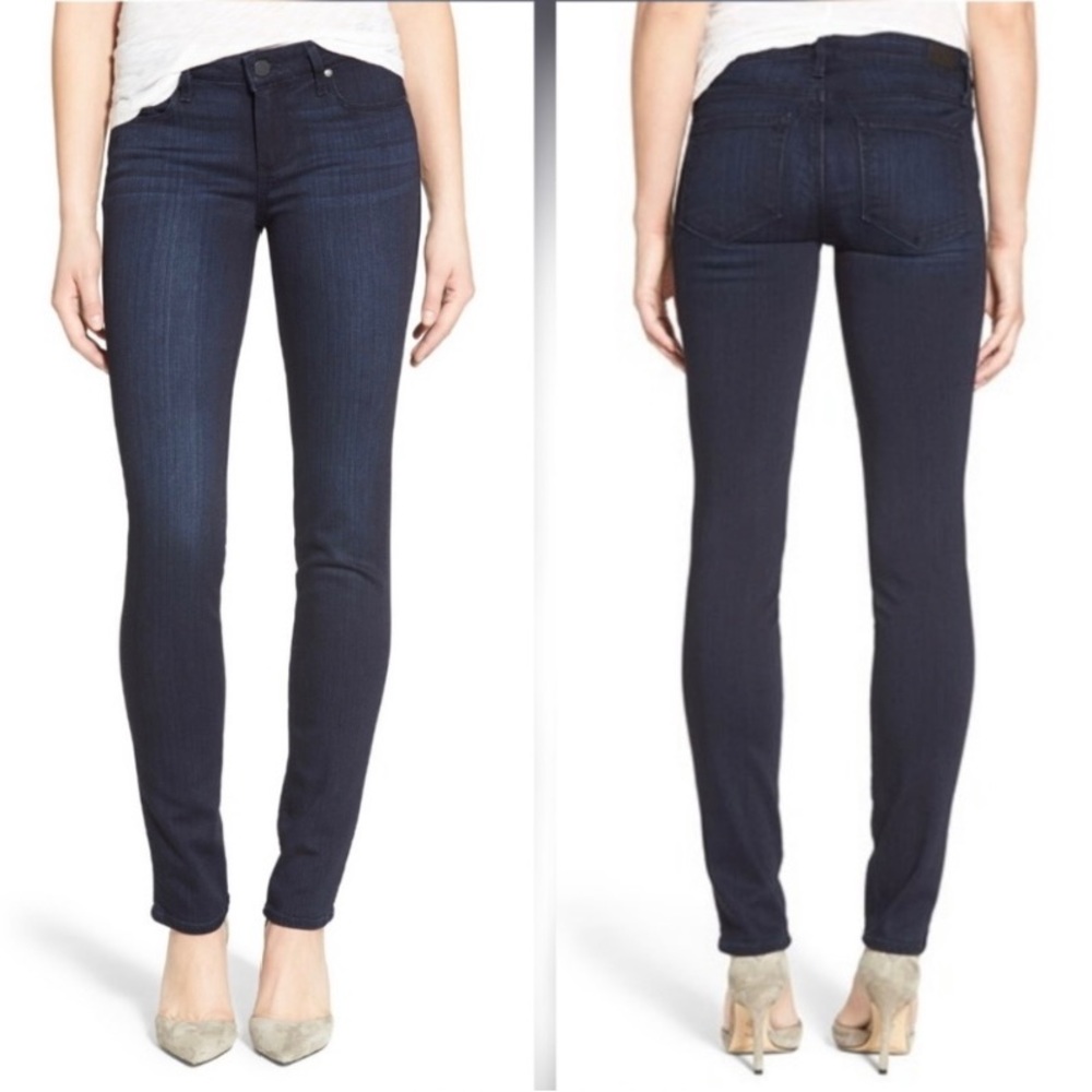 Paige Skyline Ankle Peg Skinny Jeans in Everdeen Sz25